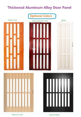 Top Track PVC Bathroom Sliding Door Easy Installation PVC Foldable Doors